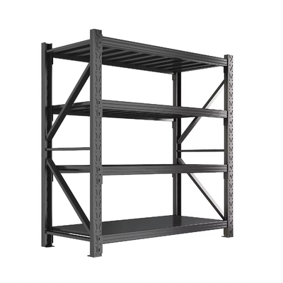 Powder Coated Medium Duty Racking , Industrial Warehouse Shelving Anti Corrosion