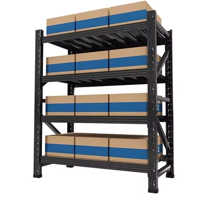 Powder Coated Medium Duty Racking , Industrial Warehouse Shelving Anti Corrosion