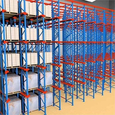 Maximum Storage Density Drive Through Pallet Racking With Steel Q235 Material