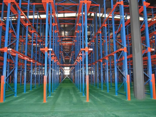 Steel Q235 Drive In Pallet Rack With Forklift For High Density Loading