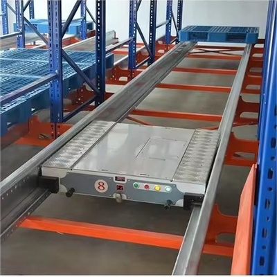 Space Optimizing Cold Rolled Radio Shuttle System / Radio Shuttle Rack for Heavy Duty Pallet Storage