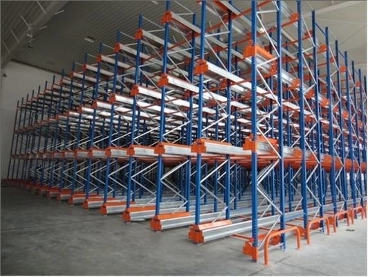 Space Optimizing Cold Rolled Radio Shuttle System / Radio Shuttle Rack for Heavy Duty Pallet Storage