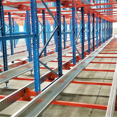 Space Optimizing Cold Rolled Radio Shuttle System / Radio Shuttle Rack for Heavy Duty Pallet Storage