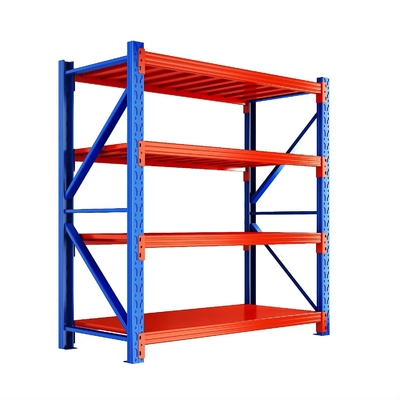 Adjustable Medium Duty Racking Metal Shelving Customized Colour Load Capacity