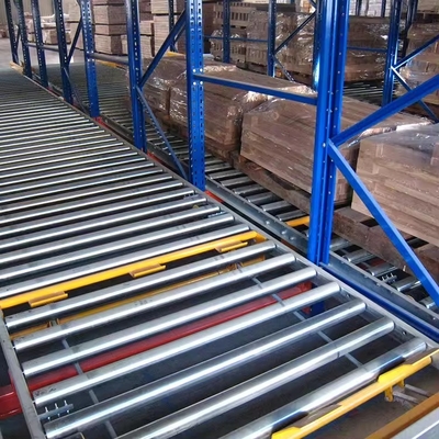 3000 Lbs Capacity Gravity Pallet Racking System Power Coated Finish 2-6 Levels