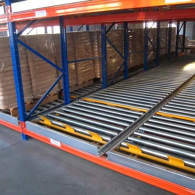 3000 Lbs Capacity Gravity Pallet Racking System Power Coated Finish 2-6 Levels