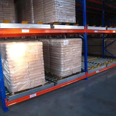 OEM Steel Gravity Pallet Racking System Maximizes Storage Space FIFO Accessibility