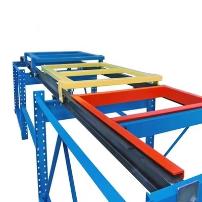 Maximized Space Push Back Pallet Racking Rust Resistant Heavy Duty Storage System