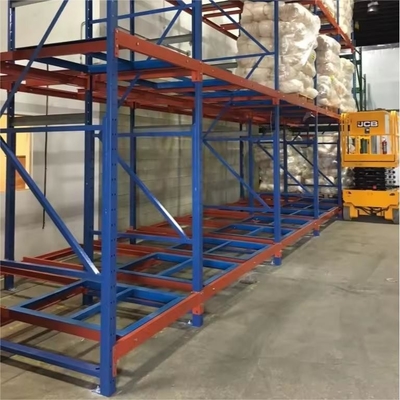 Maximized Space Push Back Pallet Racking Rust Resistant Heavy Duty Storage System