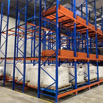 Adjustable Steel Q235B push back storage racks With Corrosion Resistance
