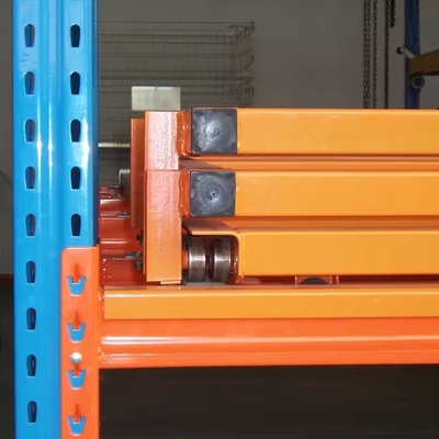 Customized Powder Coated Push Back Pallet Racking Heavy Duty With 2-6 Levels