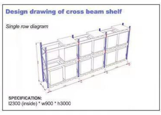 Double Deep Warehouse Storage System Double Deep Storage Solution with 1000-4000kg Weight Capacity