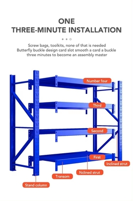 Customizable 200KG Medium Duty Racking for Efficient Warehouse Organization