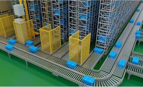 Automatic Storage Equipment Stacker Crane Heavy Duty Warehouse Shelving Rack Asrs System