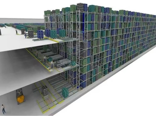 Automatic Storage Equipment Stacker Crane Heavy Duty Warehouse Shelving Rack Asrs System