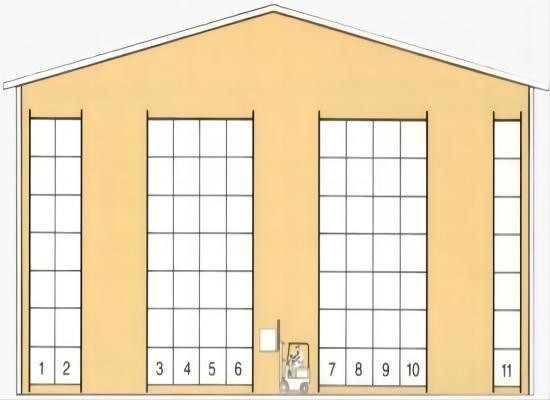 1100x1100 1200x800mm Double Deep Racking System for Warehouse Storage