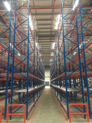Customized Size Heavy Duty Warehouse Storage Racks With Post Guardrails