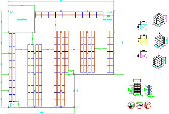 1200x1200x3600 Double Deep Pallet Racking System For Industrial Warehouse