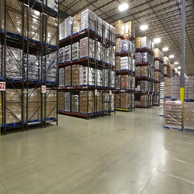 High Density Double Deep Pallet Racking Customization 1200x1000mm 1200x800mm