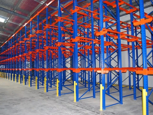 Industrial Warehouse Storage Drive-in Racking Of Multiple Layers By For Pallet Racking