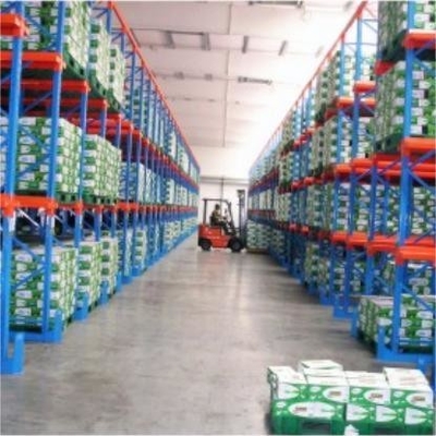 Warehouse Push Back Drive In  Pallet Racking High Density Space Efficient Type