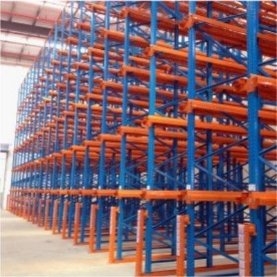Warehouse Push Back Drive In  Pallet Racking High Density Space Efficient Type