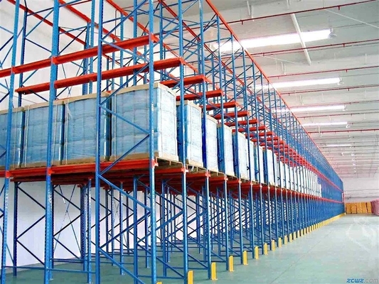 Warehouse Push Back Drive In  Pallet Racking High Density Space Efficient Type