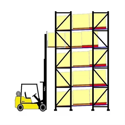 Customized Push Back Pallet Racking Heavy Duty Selective Rack With ISO9001 Raw Material