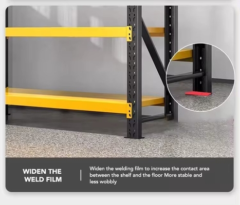 Light Duty Industrial Steel Storage Shelves Units , Warehouse Storage Racks Adjustable