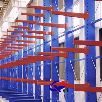 Heavy Duty Double / Single Side Cantilever Racking Warehouse Racks For Long Item