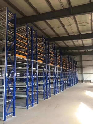 Adjustable Mezzanine Floors Racking System Steel Material For Warehouse Storage