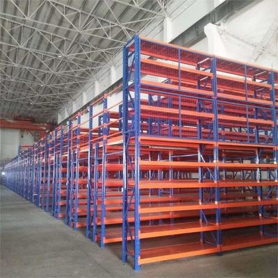 High Density Heavy Duty Mezzanine Racking System Multi Tier 300kg-1000kg/Sqm