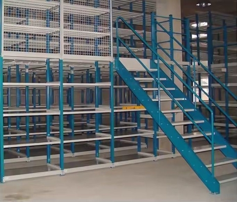 Space Saving Multi Level Mezzanine Flooring Racking For Cold Room Customized