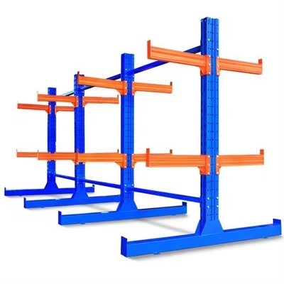 Powder Coating Customization Heavy Duty Cantilever Racks With Single / Double Side