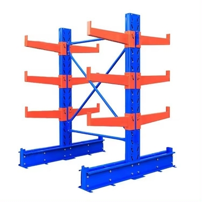 Powder Coating Customization Heavy Duty Cantilever Racks With Single / Double Side