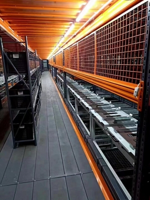 Fixed Mobility Steel Structure Platform Mezzanine Floor For Warehouse Storage Solution