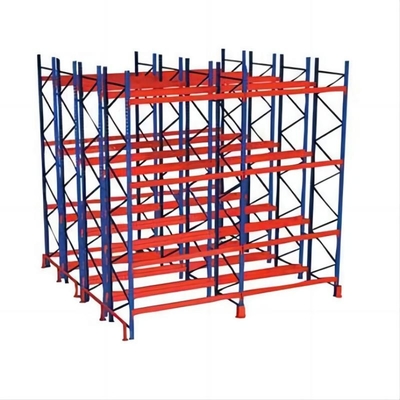 Heavy Duty Pallet Racking Double Deep , Powder Coated Warehouse Shelving Racks