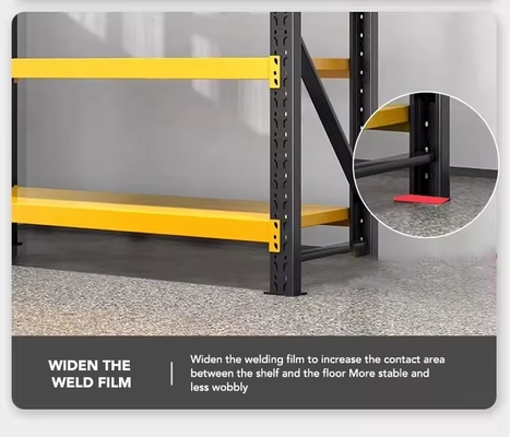 Industrial Adjustable Medium Duty Steel Storage Shelves for Garage Warehouse