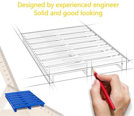 Rectangular Torrentable Stackable Pallets For  4 Way Forklift Entry Customizable