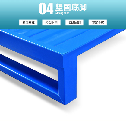 Rectangular Torrentable Stackable Pallets For  4 Way Forklift Entry Customizable