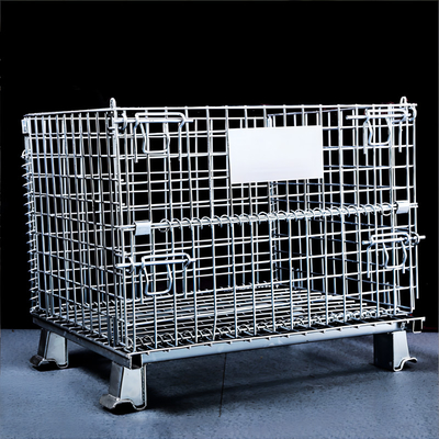 Customizable Rectangular Wire Mesh Stackable Containers Folding Container