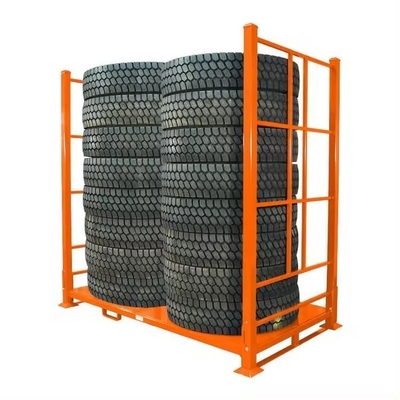 1500kg Capacity Vertical Stackable Folding Tire Racks For Adjustable Mobility In Tire