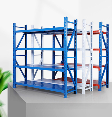 Common Medium Duty Long Span Rack with Customized Capacity and Steel Wire Mesh Decking