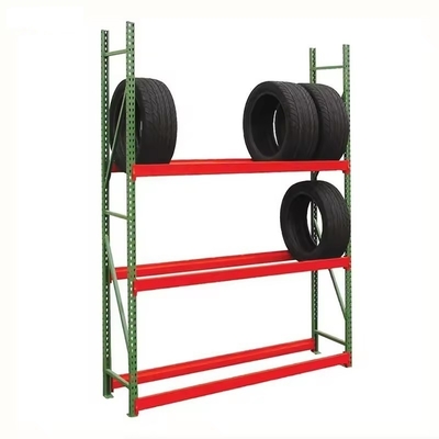 QF-stack Racking Customized Steel Tire Display Pallet Racks Shelves For Showroom