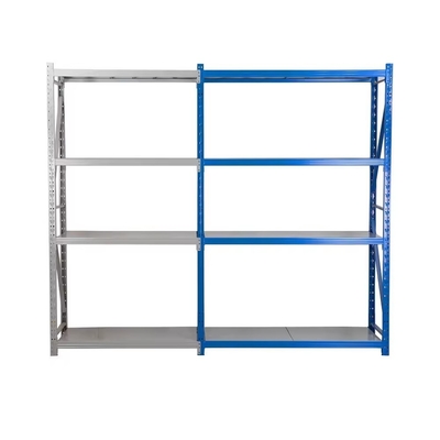 Customization Multi Level Medium Light Duty Steel Shelving Rack For Warehouse Storage