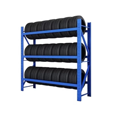 Tyre Storage Display Rack With Medium Duty Metal Shelving Of Conventional Development