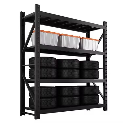 Tyre Storage Display Rack With Medium Duty Metal Shelving Of Conventional Development