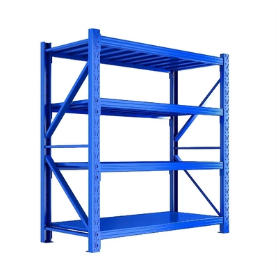 Medium Duty Shelving For Adjustable 4 Layer Long Span Rack System In Garage Storage