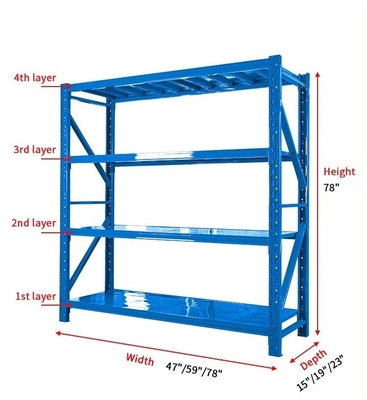 Customized Adjustable Industrial Heavy Duty Metal Tire Rack For Household Supermarket