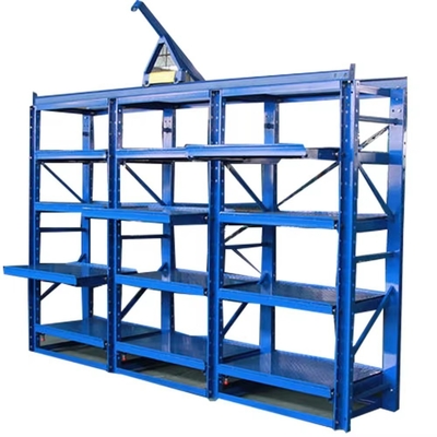 Customized Multifunctional Sliding Drawer Shelf Steel Stackable Mold Cabinet Rack